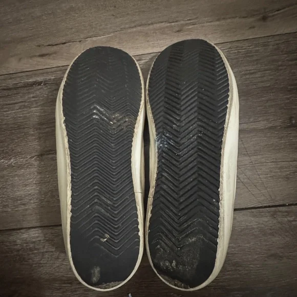 Golden Goose Tan and White Classic Star Sneakers - Picture 12 of 12